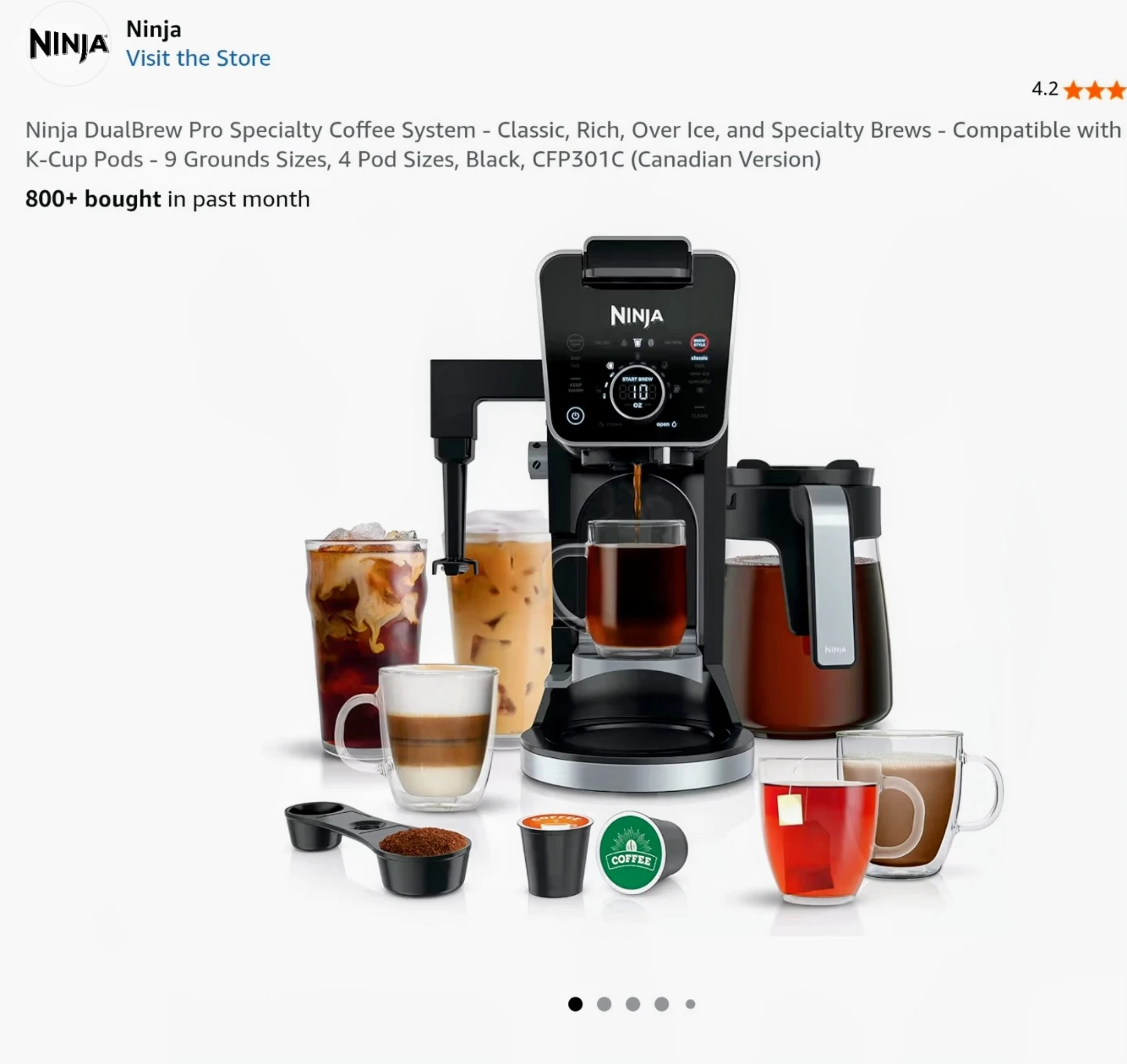 Ninja DualBrew Pro Specialty Coffee System CFP301C