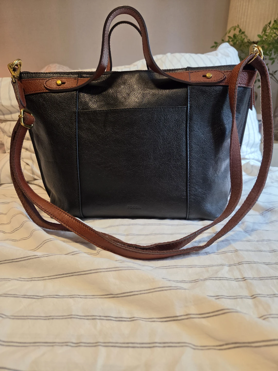 Fossil Leather Tote Handbag - photo 5