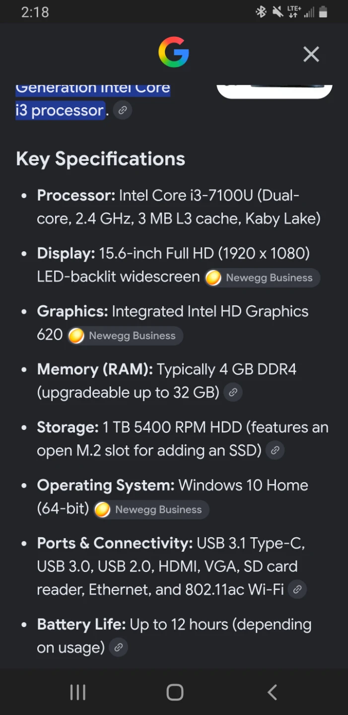 Acer e5 575 i3 cpu,8gb ddr4 and 250gb hdd. - photo 2