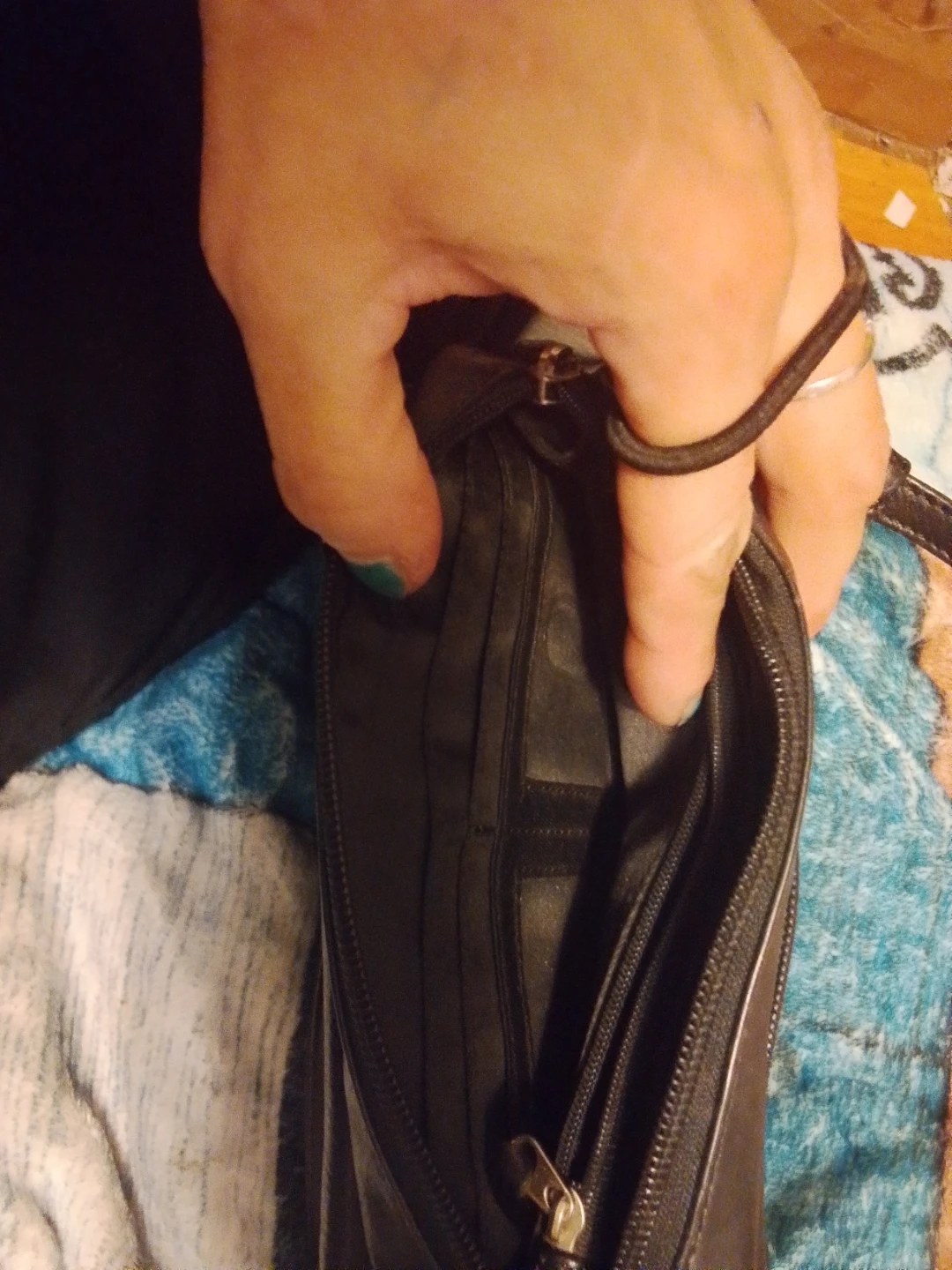 Black Leather Crossbody Bag - photo 2