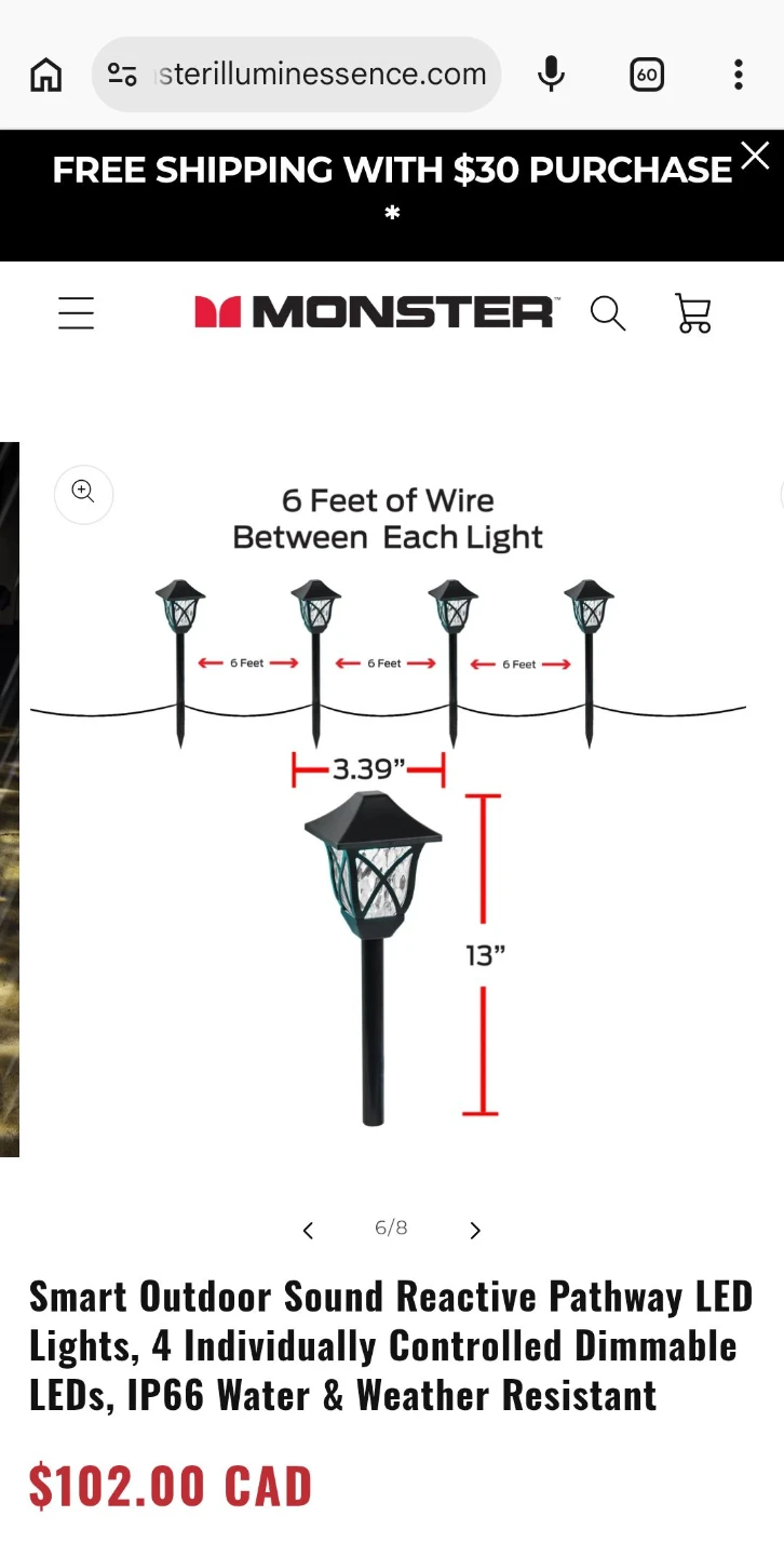 Monster Smart Outdoor Pathway LED Lights - photo 3