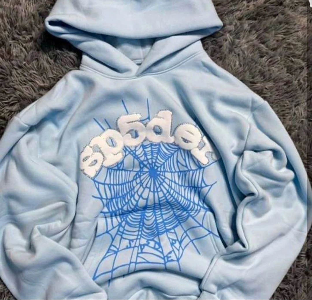 Sp5der Light Blue Hoodie