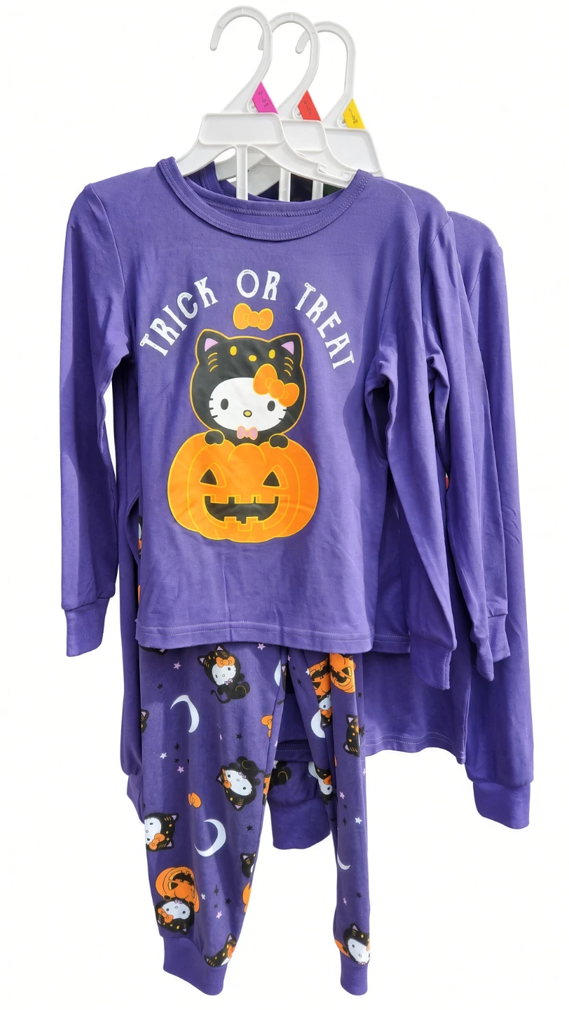 Hello Kitty Halloween Pajama Set Sizes 4/5, 6, 10/12