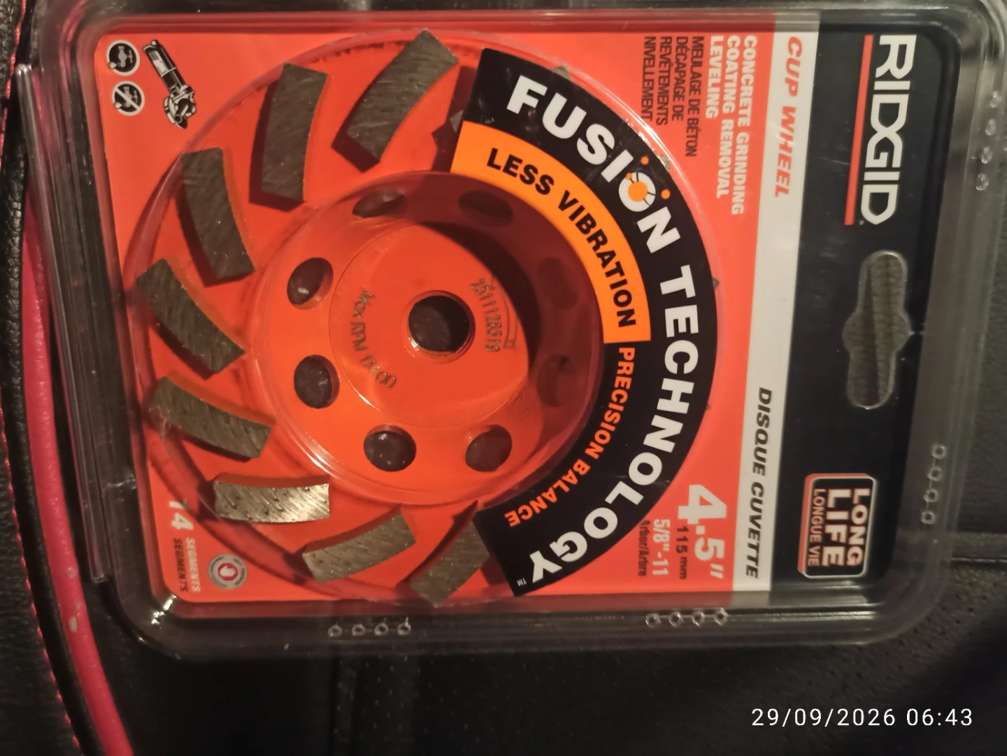 RIDGID 4.5 inch Diamond Cup Wheel - photo 2