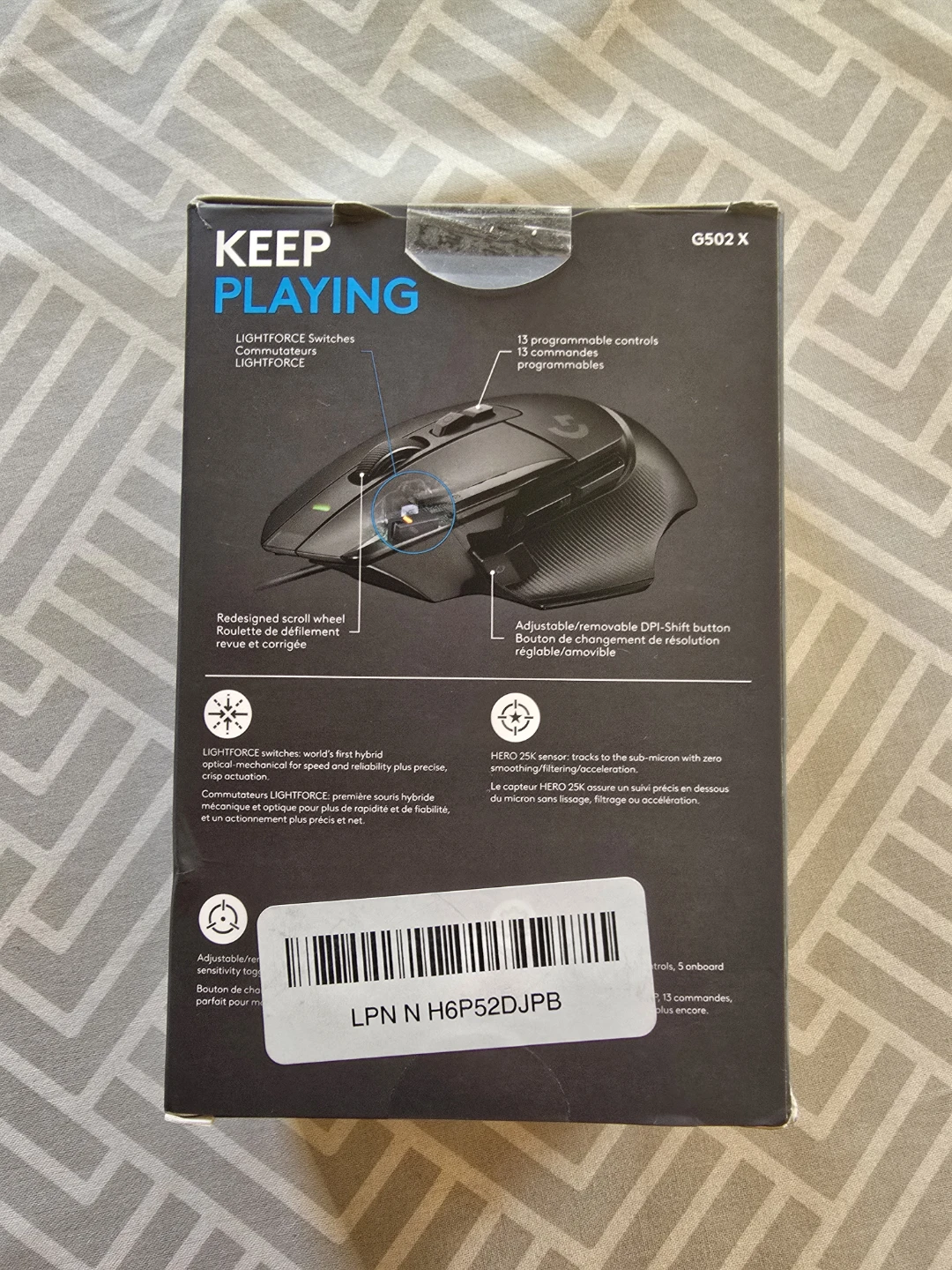 Brand New Logitech G502 X Wired Gaming Mouse - photo 2