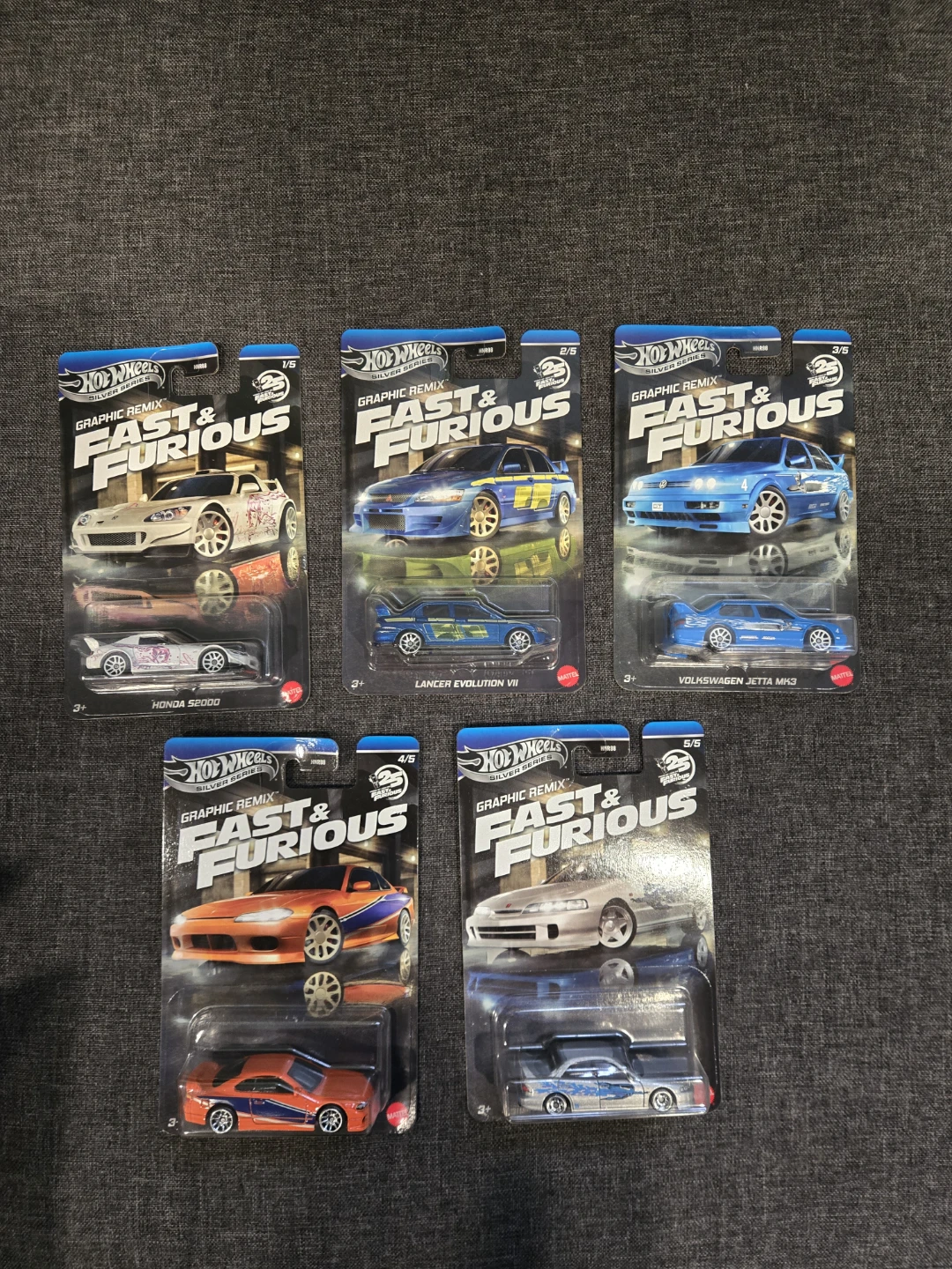 Hot Wheels Fast & Furious Graphic Remix 5-Car Set