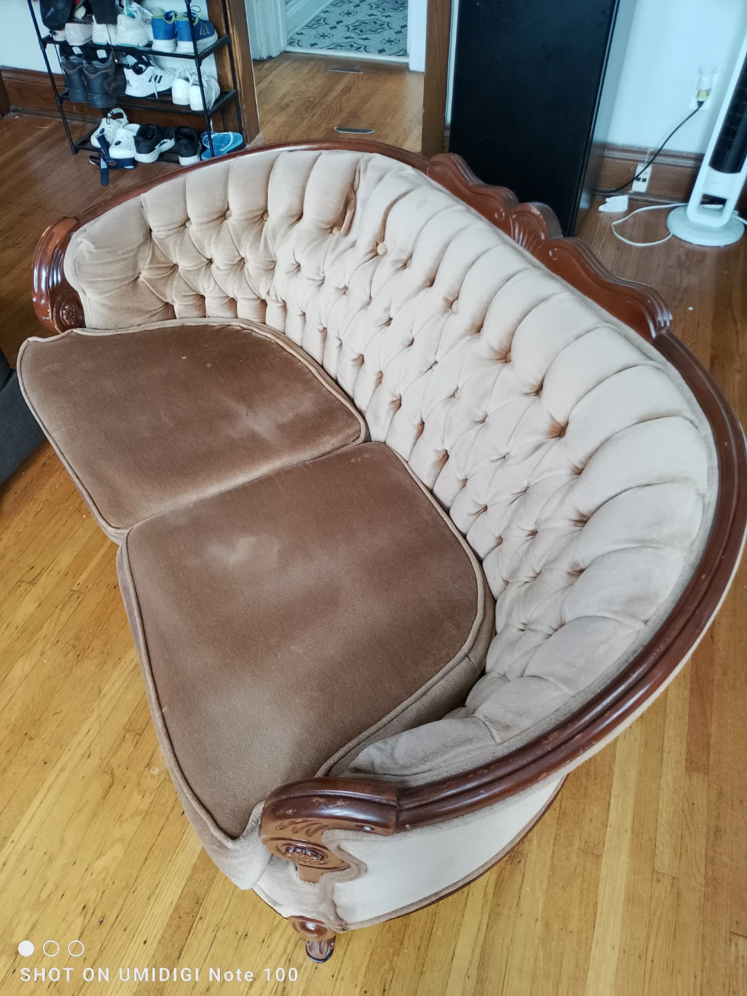 Vintage Tufted Settee