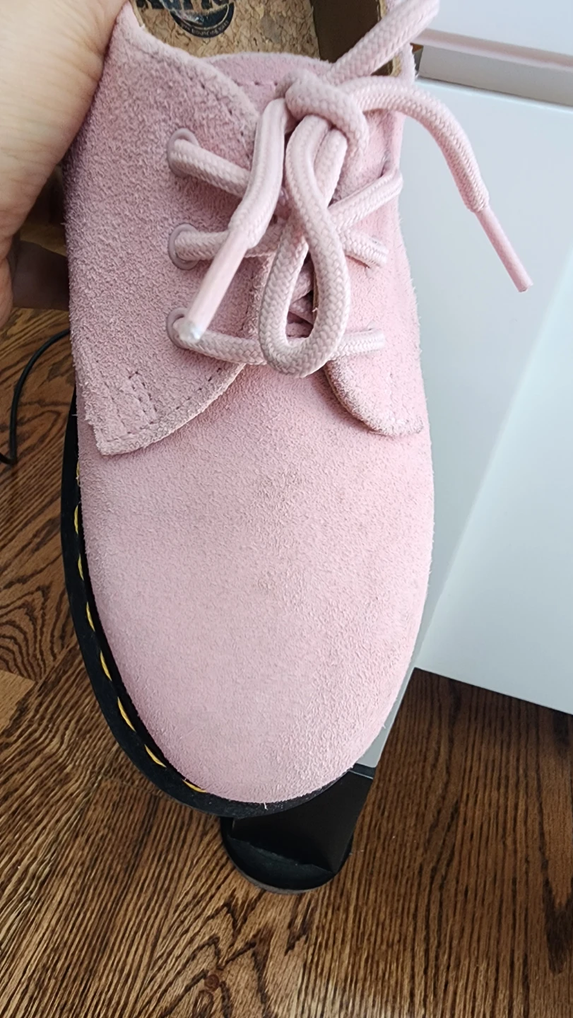 Dr. Martens Pink Suede Lace-Up Shoes - photo 5