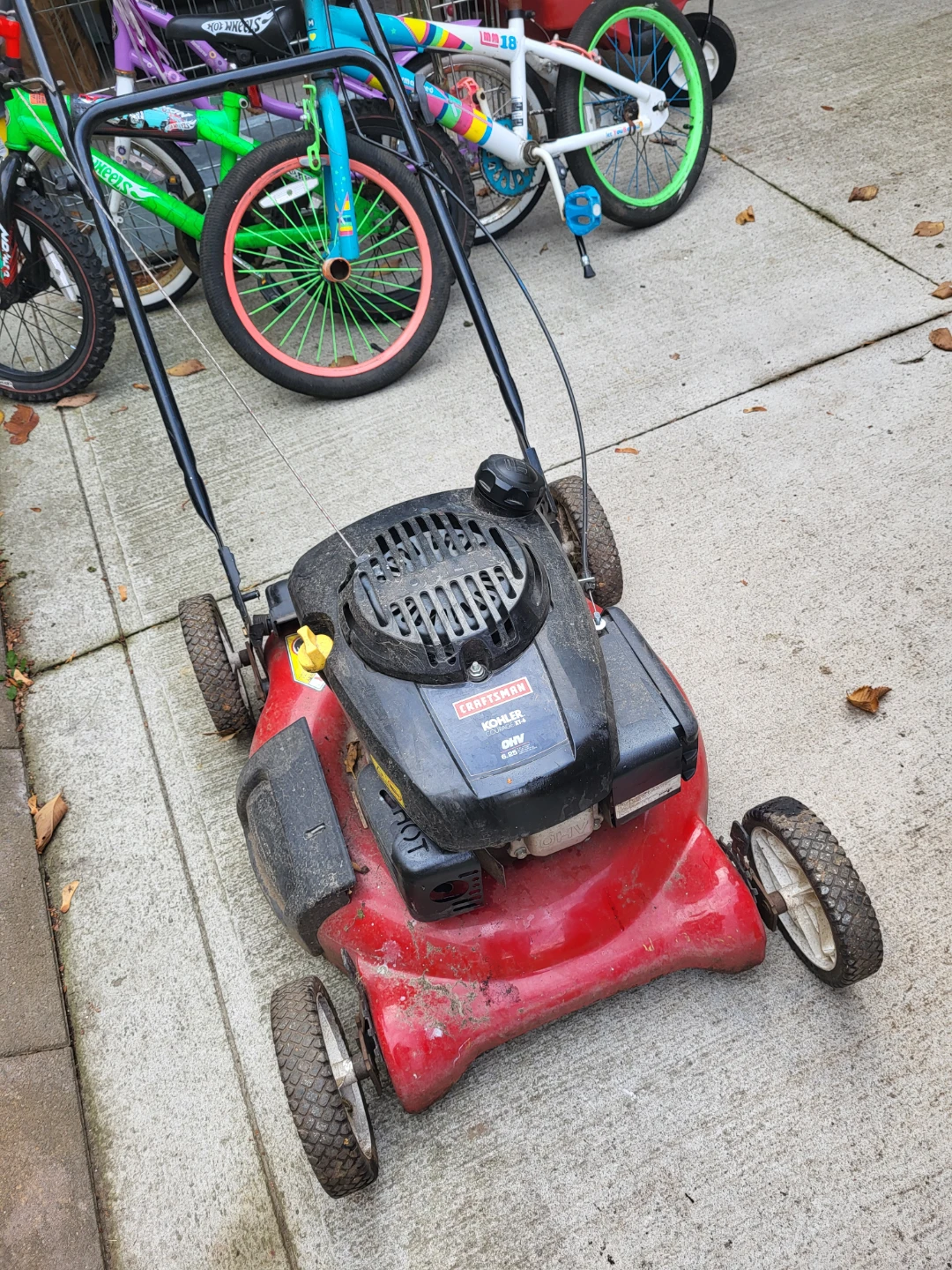 RUNNING Craftsman Kohler Courage XT-6 Lawn Mower