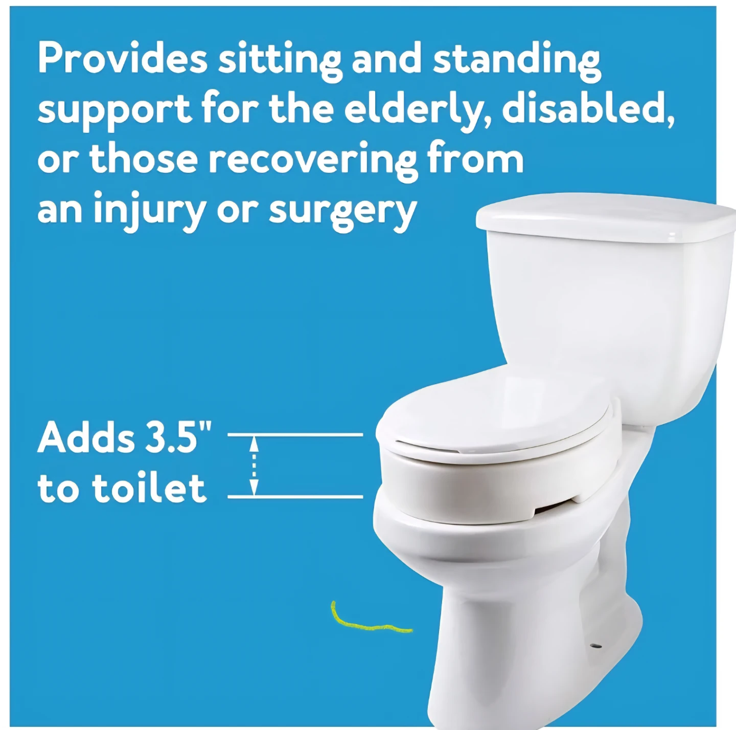 Carex Hinged Toilet Seat Riser - Standard Round - photo 3