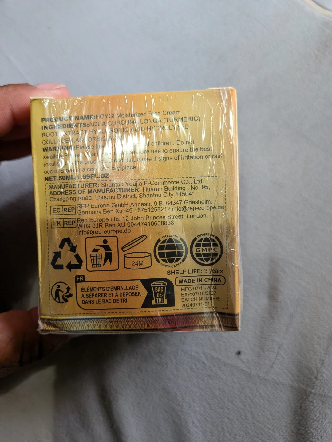 Hoygi Vitamin C & Turmeric Face Cream - photo 3