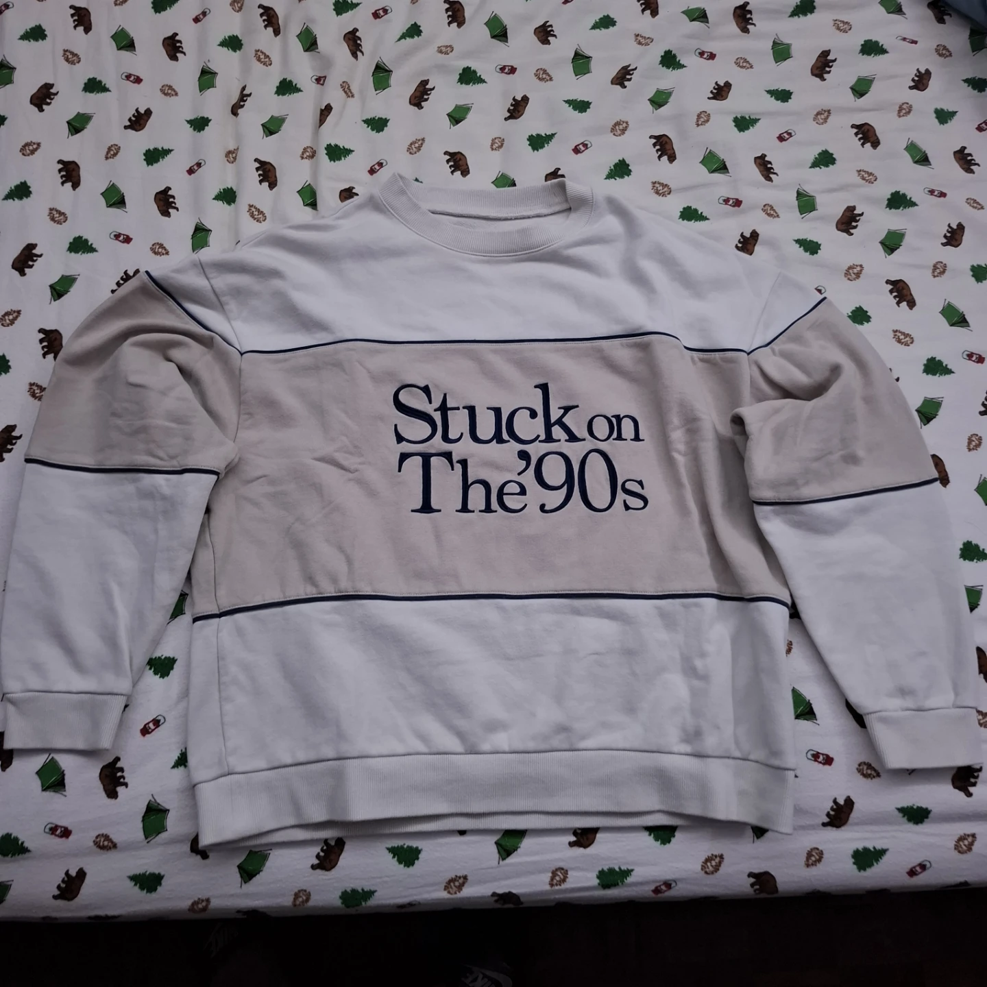 Stuck on the 90s Graphic  Oversized Sweatshirt