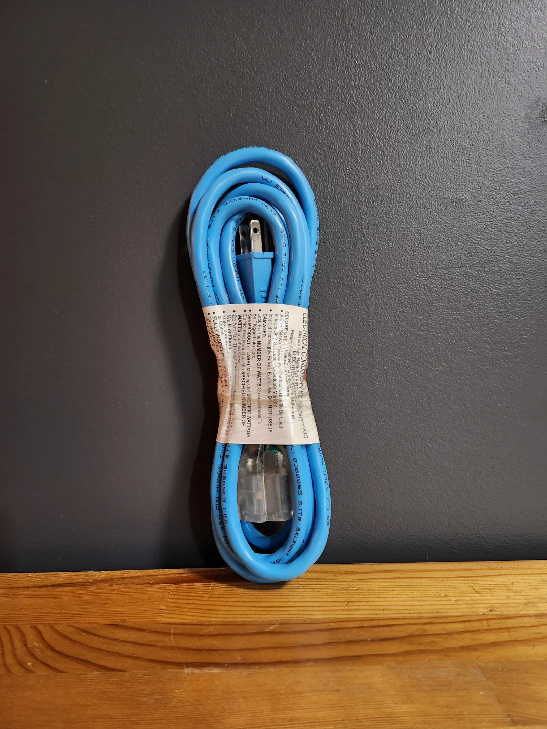 Indoor/Outdoor Extension Cord Blue