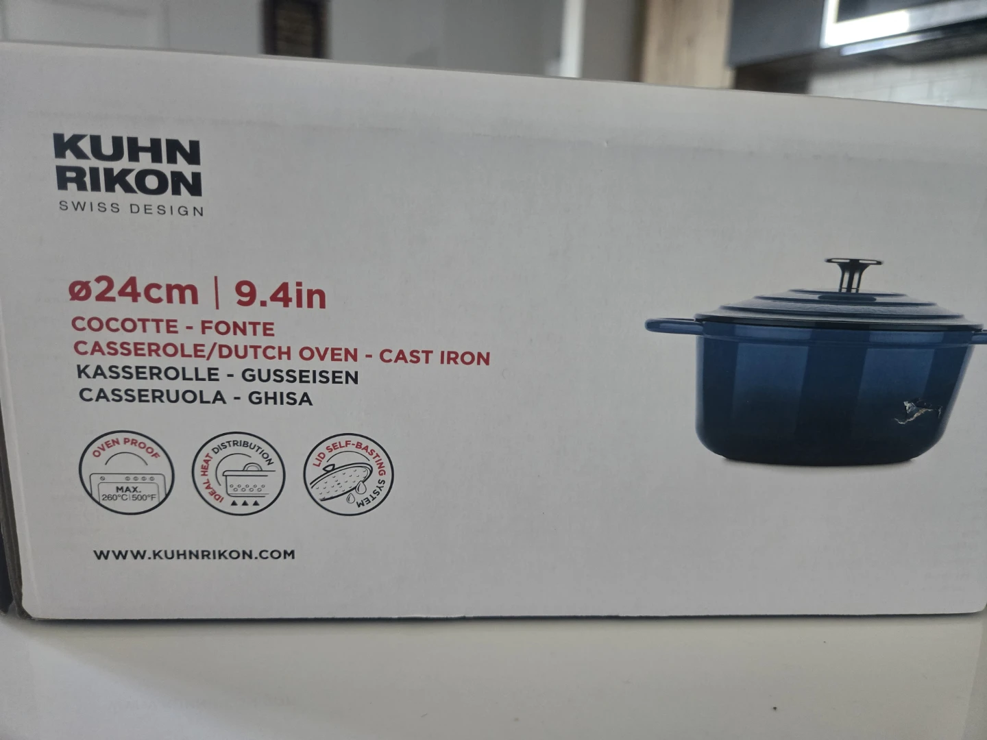 Kuhn Rikon 4.12qt Cast Iron Dutch Oven - photo 2