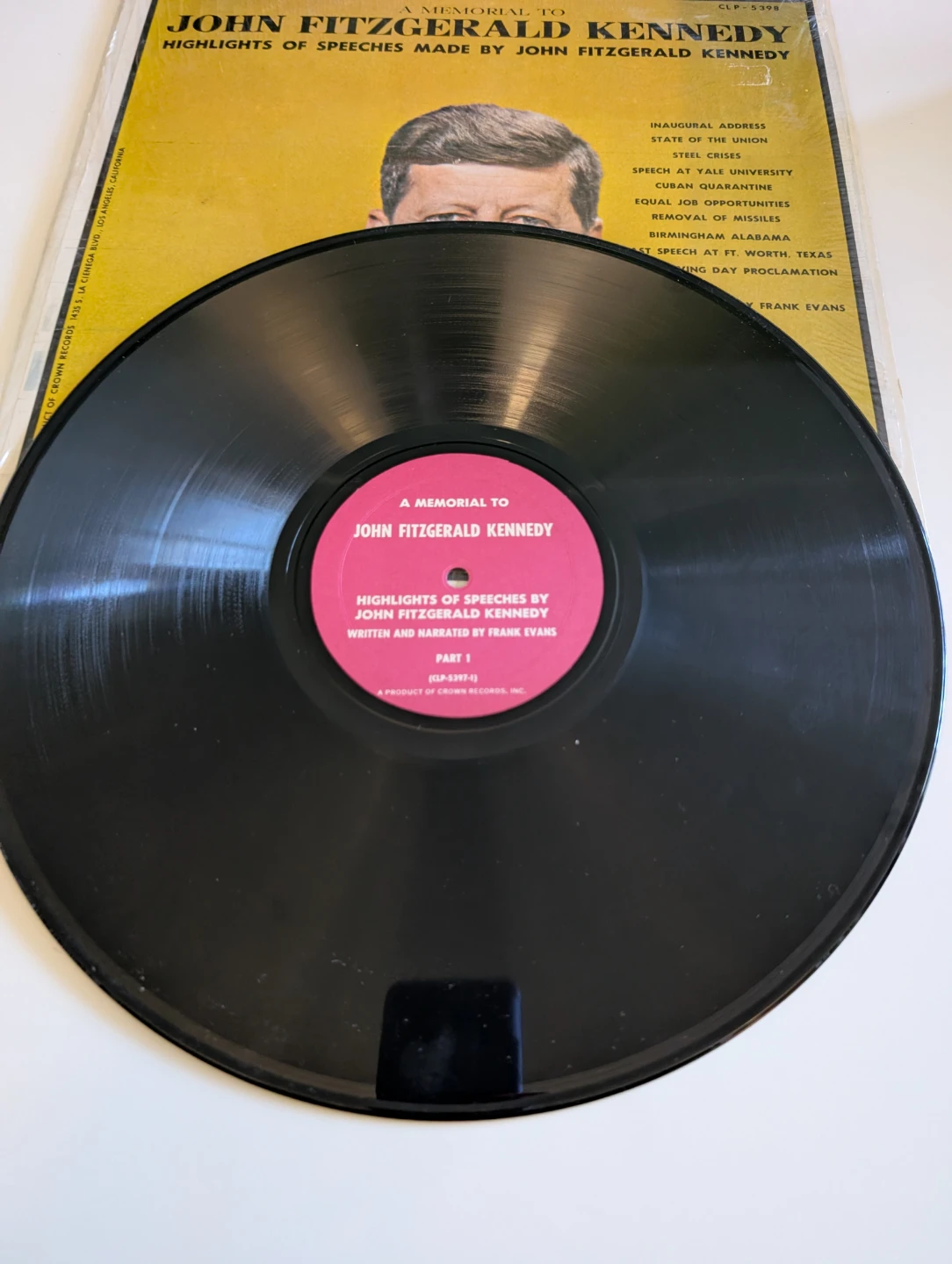 Vintage JFK Memorial Vinyl Record - photo 4