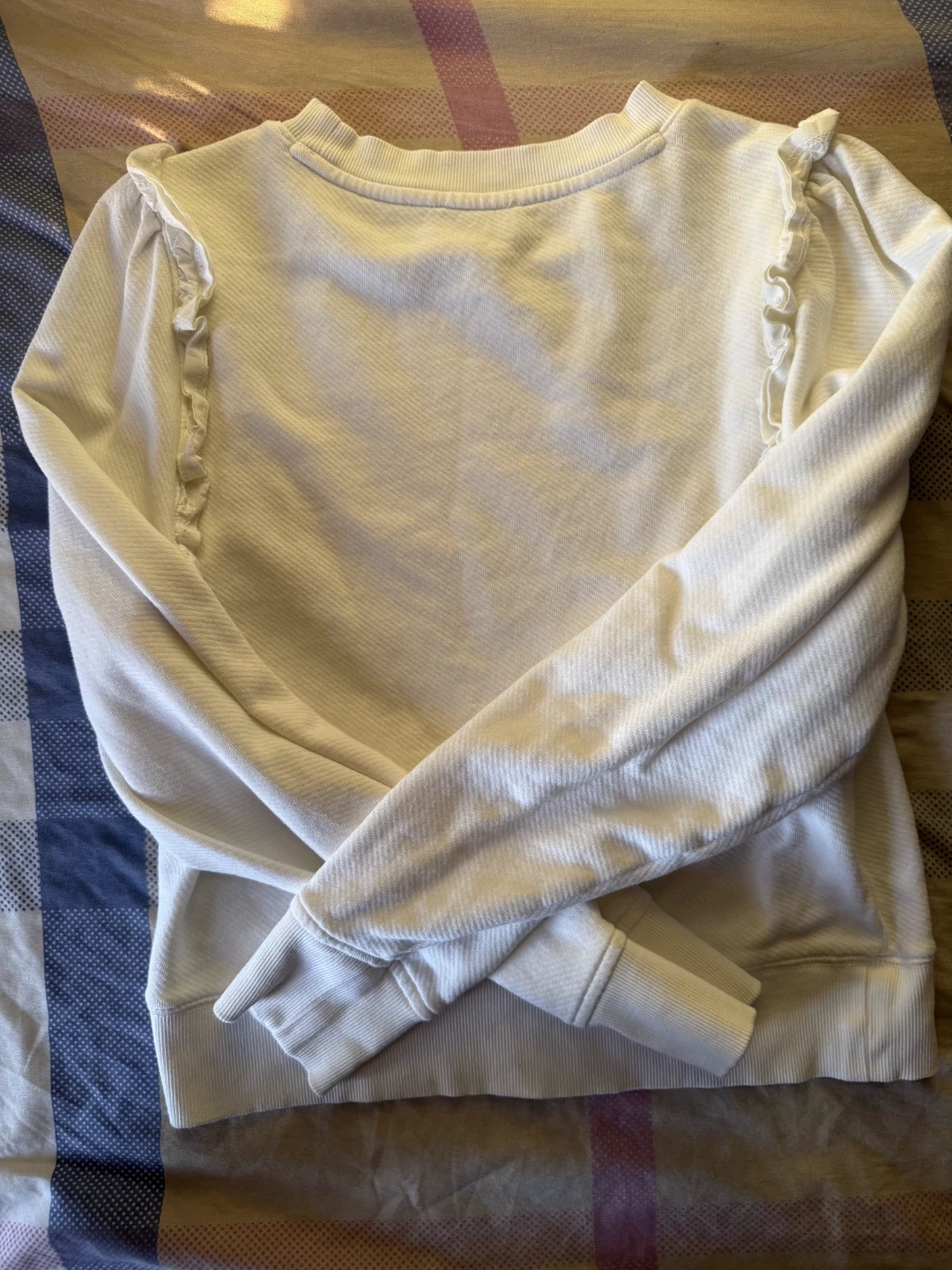 PAIGE White Ruffle Sweatshirt - photo 5