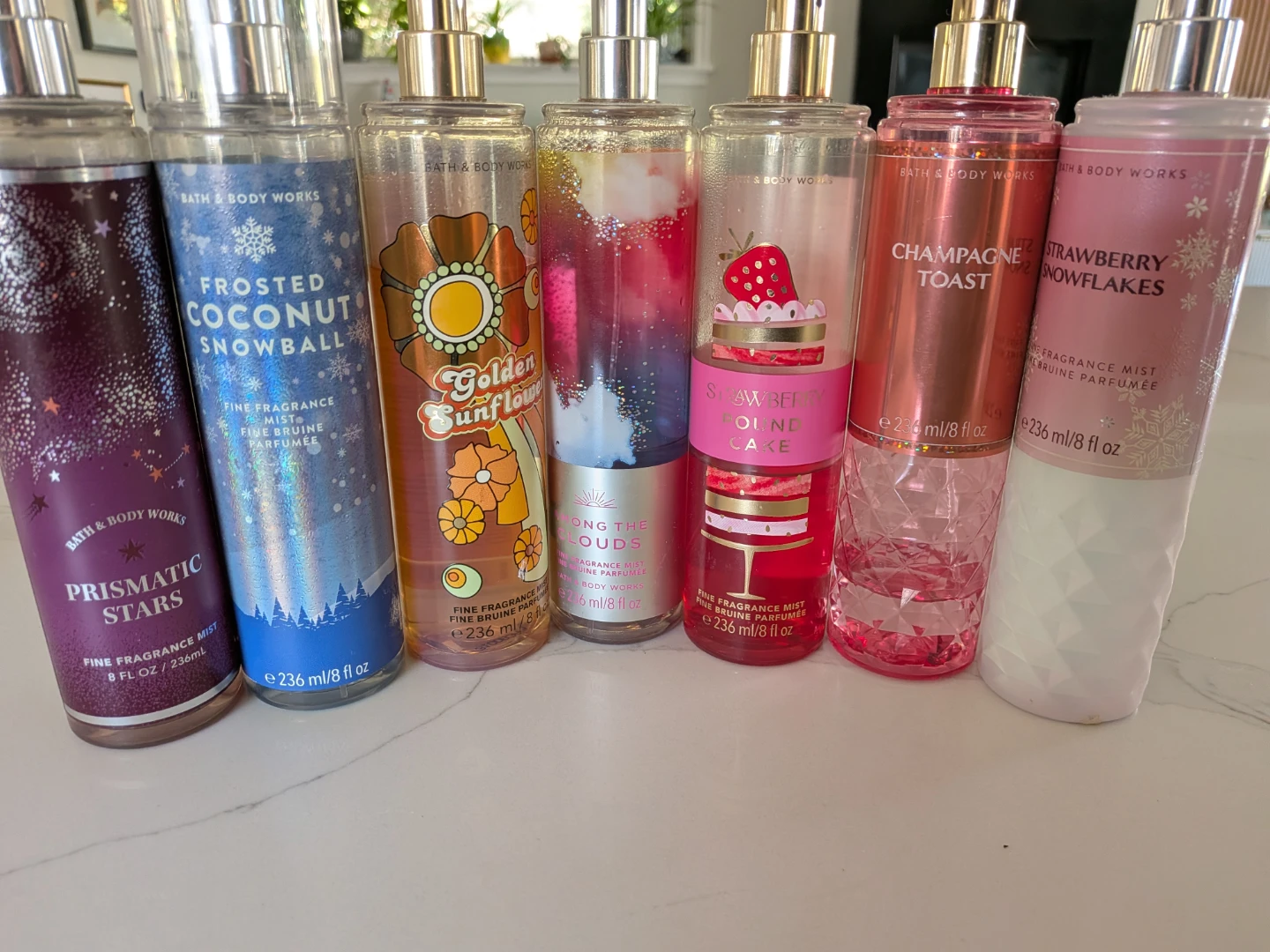 7 Bath & Body Works Fine Fragrance Mists