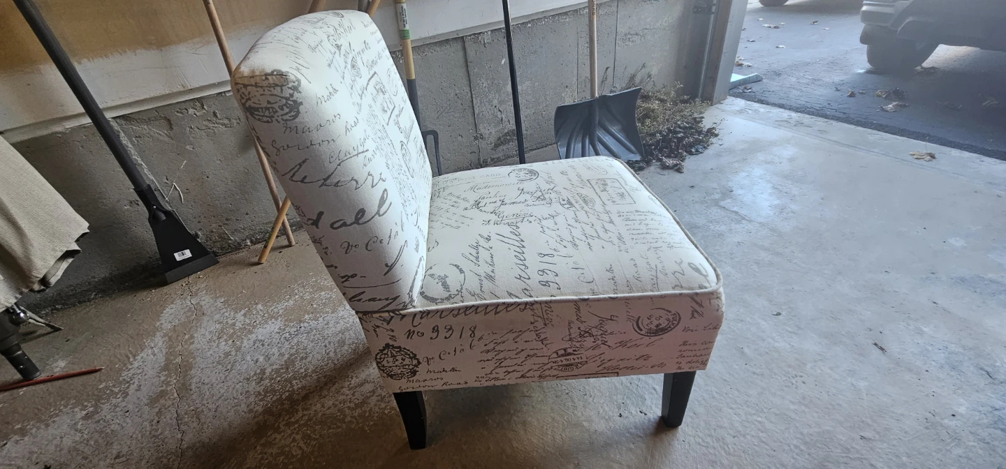 French Script Accent Chair - photo 3