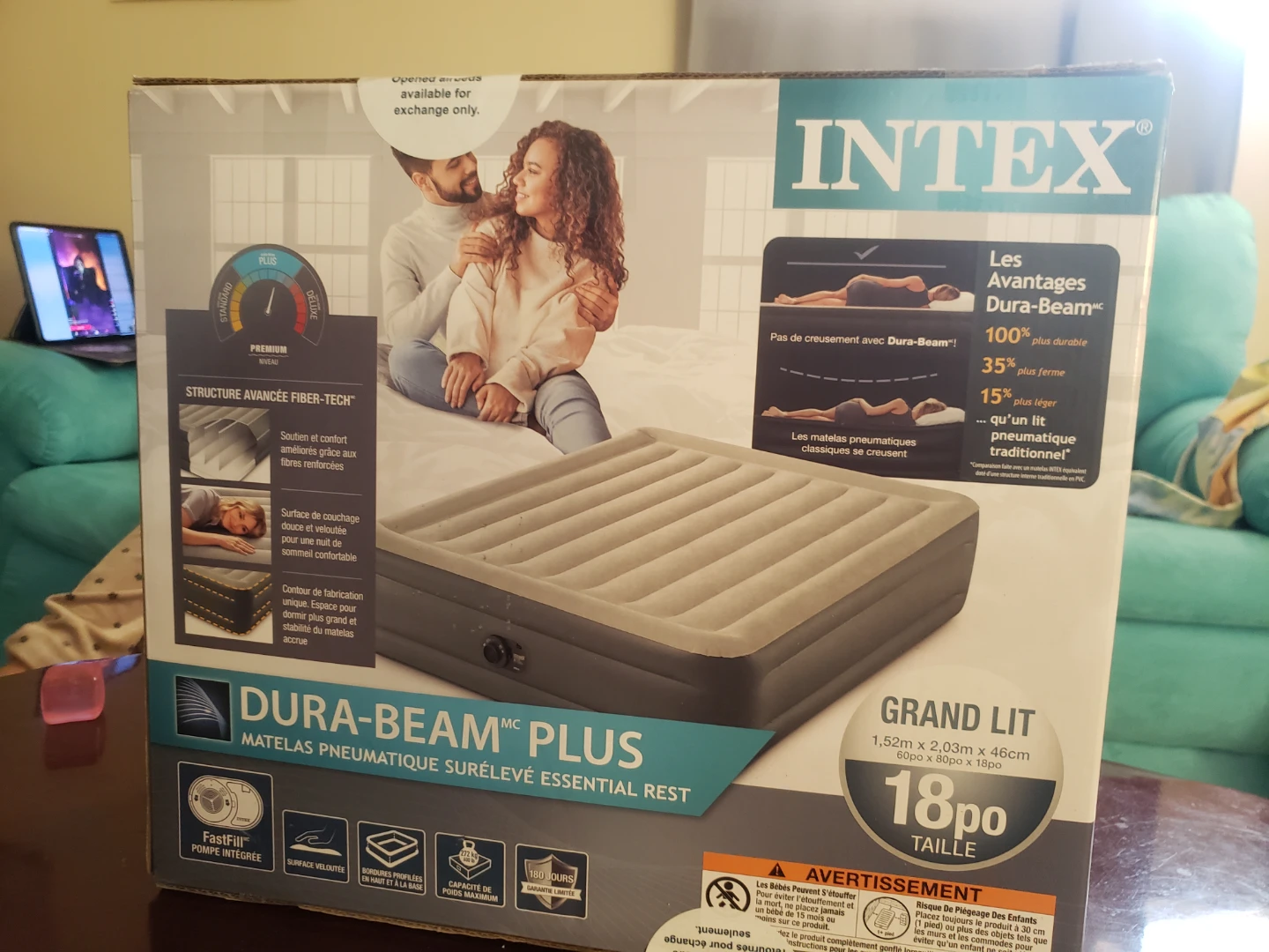 Intex Dura-Beam Plus Queen Air Mattress - photo 4