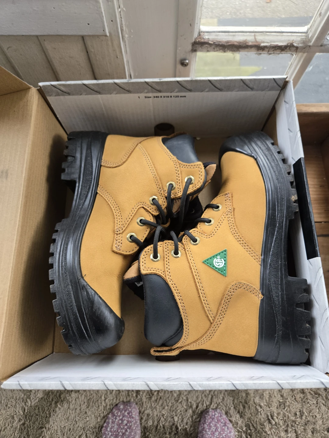 Aggressor Women's 9" Steel Toe Work Boots - Tan, Size 9