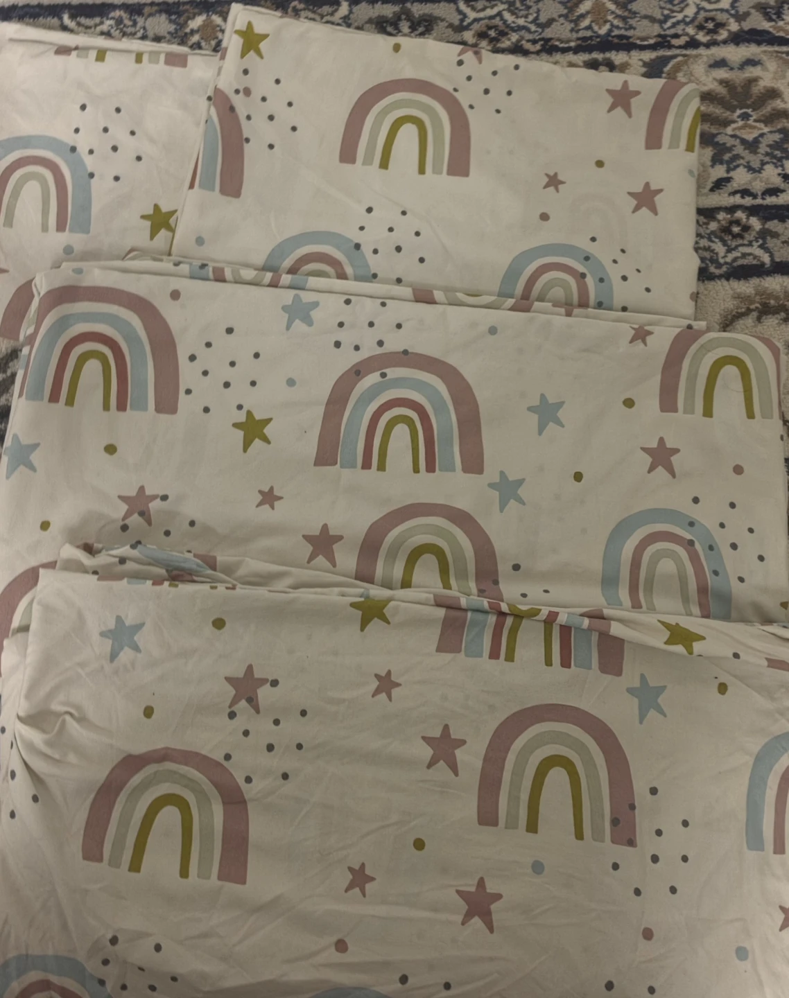 Full Size Rainbow Sparkles Bed Sheet Set