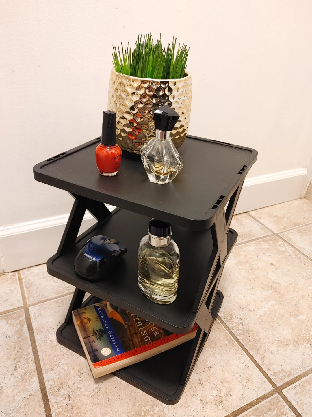 Small Black 3-Tier Storage Shelf - photo 3