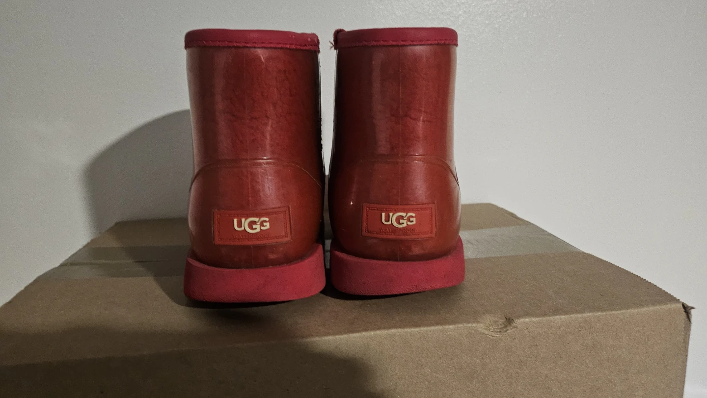 UGG Kids Red Waterproof Boots Size 2 - photo 3