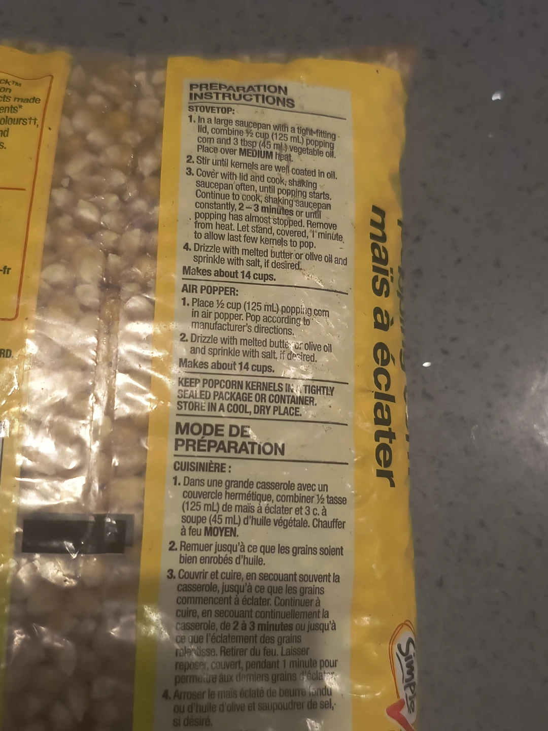 FREE: No Name Popping Corn 1kg - photo 3