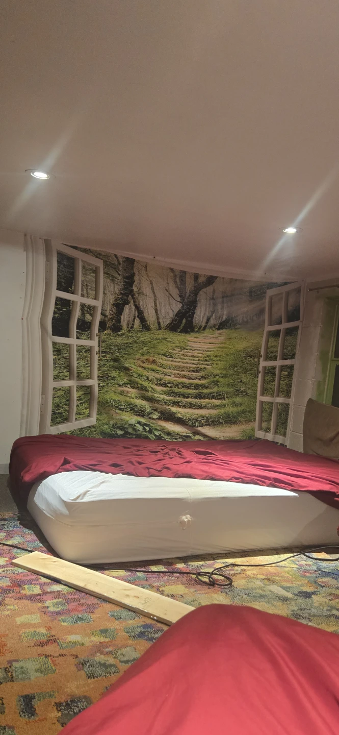 Forest Window Landscape Wall Tapestry
