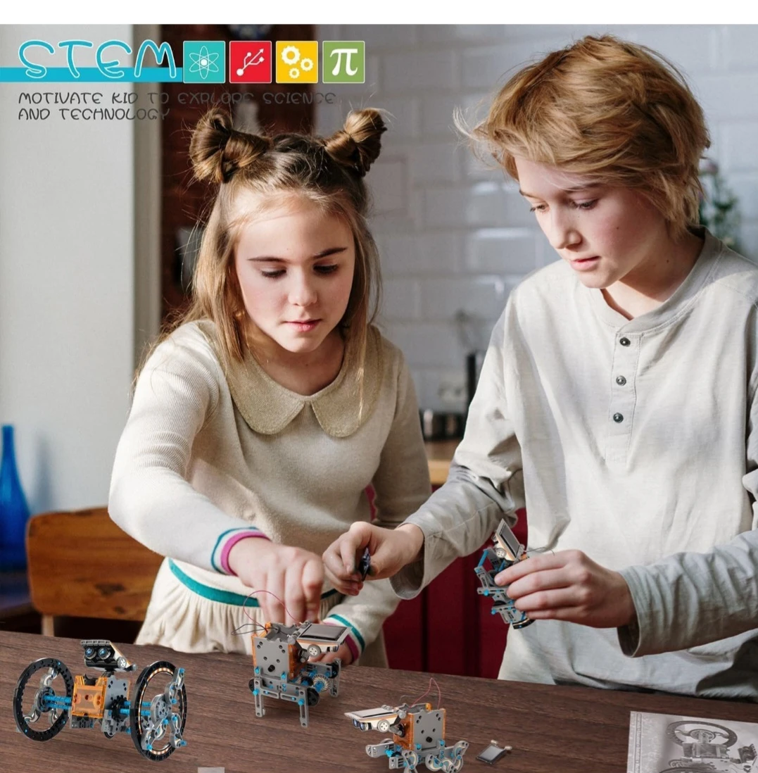14-in-1 Solar Powered Robot STEM Building Kit - photo 2
