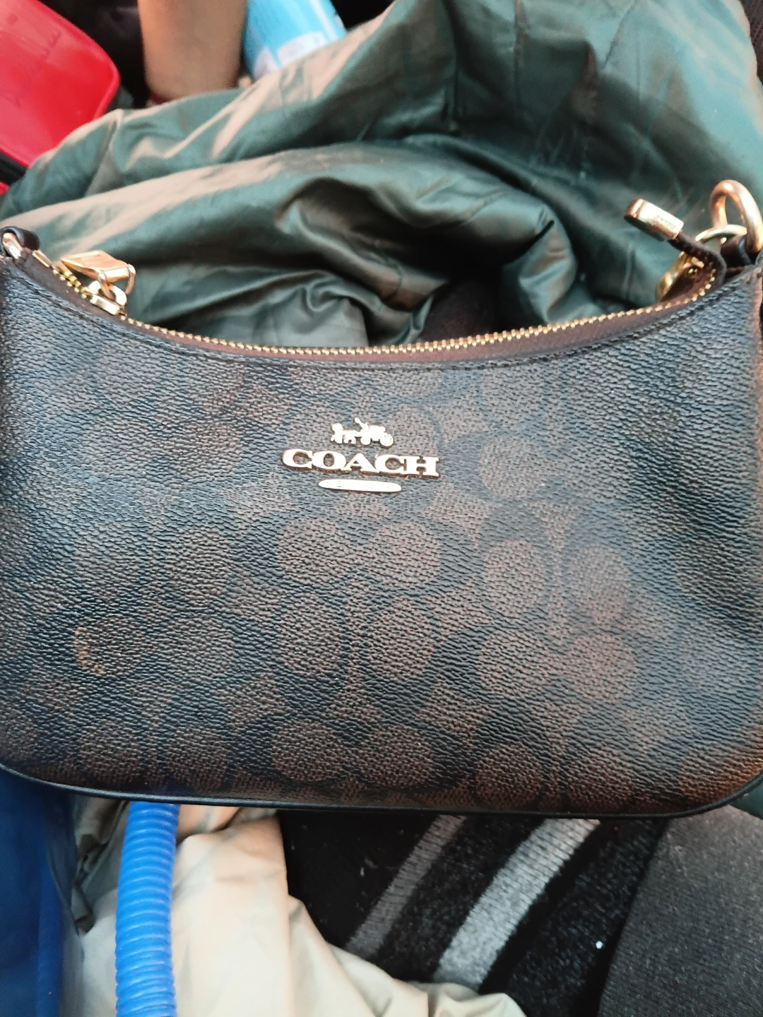 Coach Signature Canvas Pouch