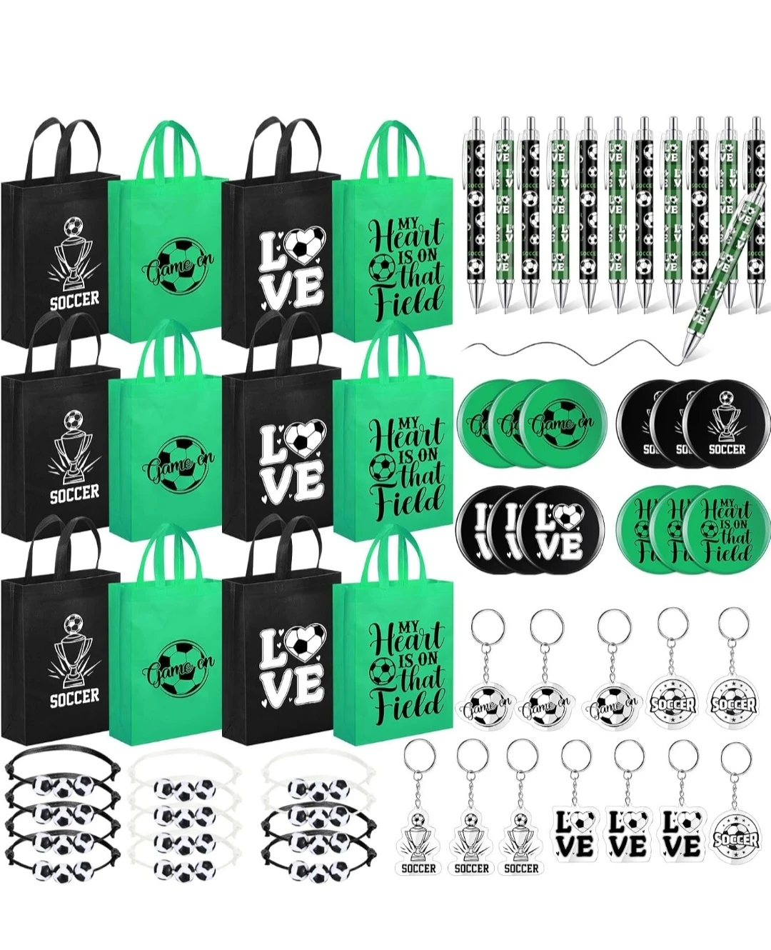 Soccer Party Favor Set - 60 Pieces