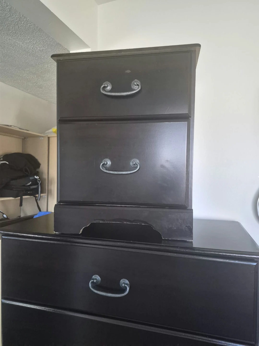 Dark Brown Dresser and Matching Nightstand - photo 5
