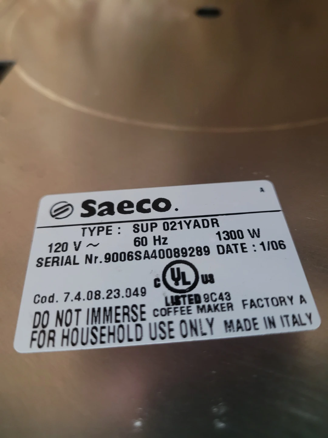 Saeco Incanto Sirius Espresso Machines - photo 2
