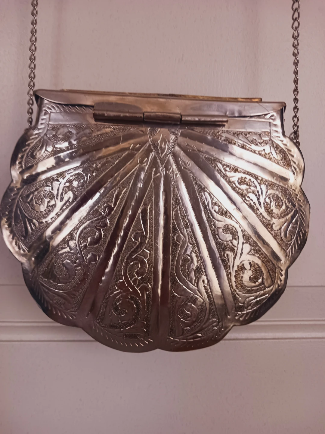 Luxurious Morrocan Mosaic Stone Inlaid Metal Purse - photo 4