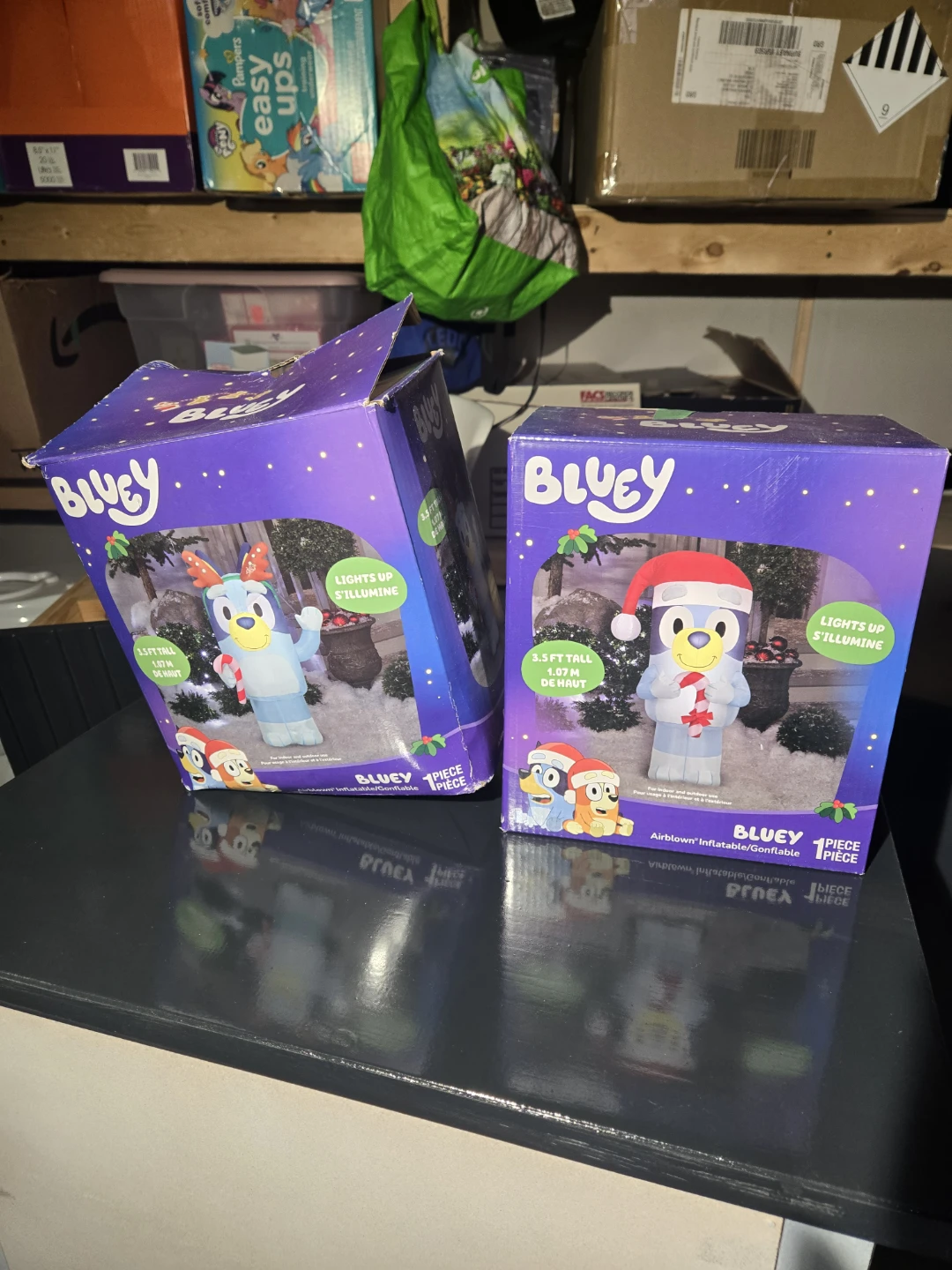 2 bluey inflatable christmas
