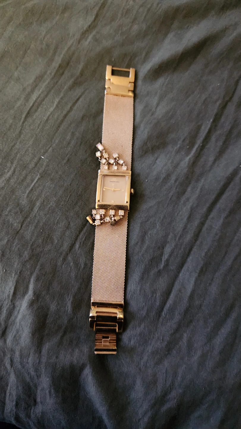 Gold Tone Mesh Band Women's Watch