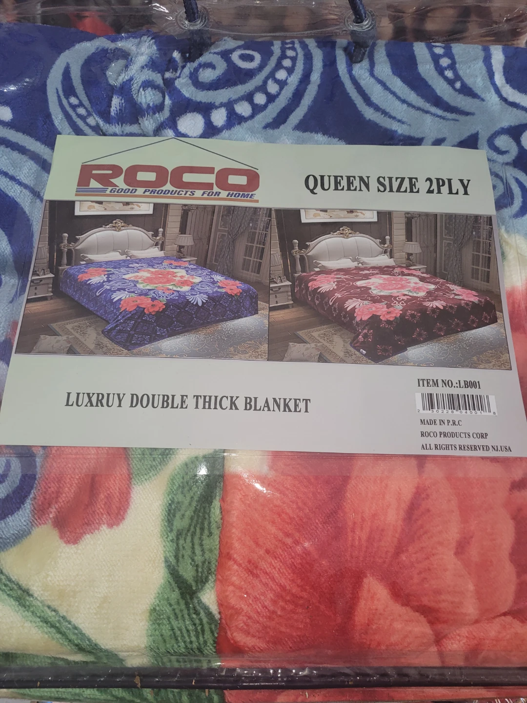 Roco Queen Size 2-Ply Luxruy Double Thick Blanket