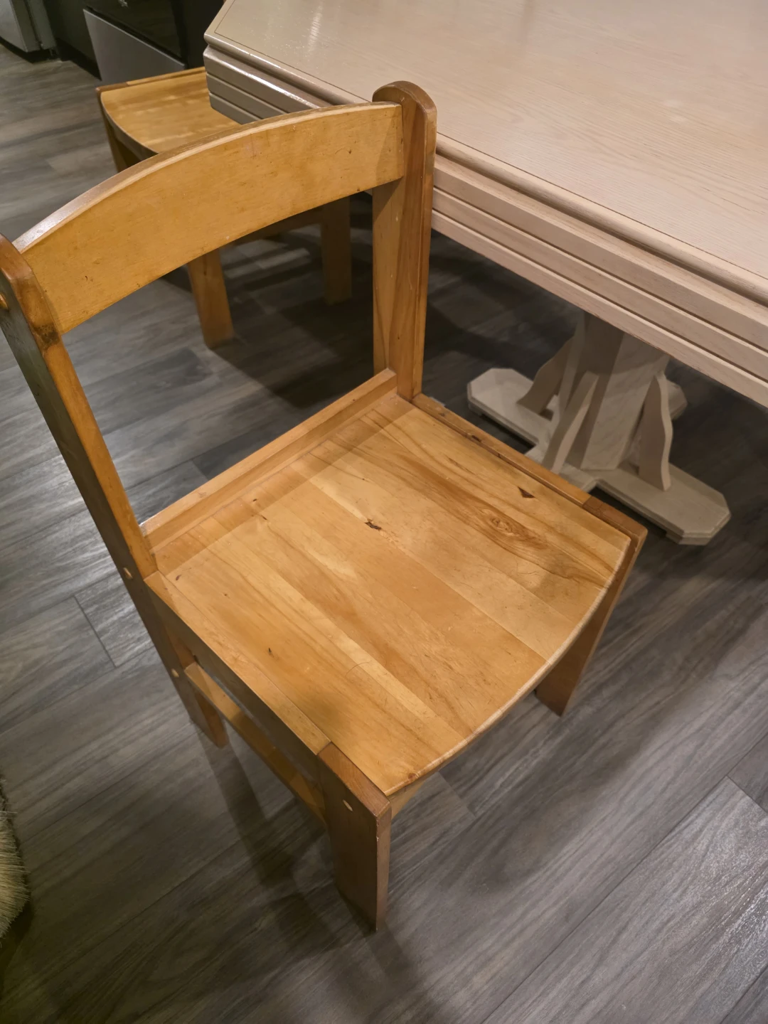 Wooden Dining Table with Four Chairs - photo 4