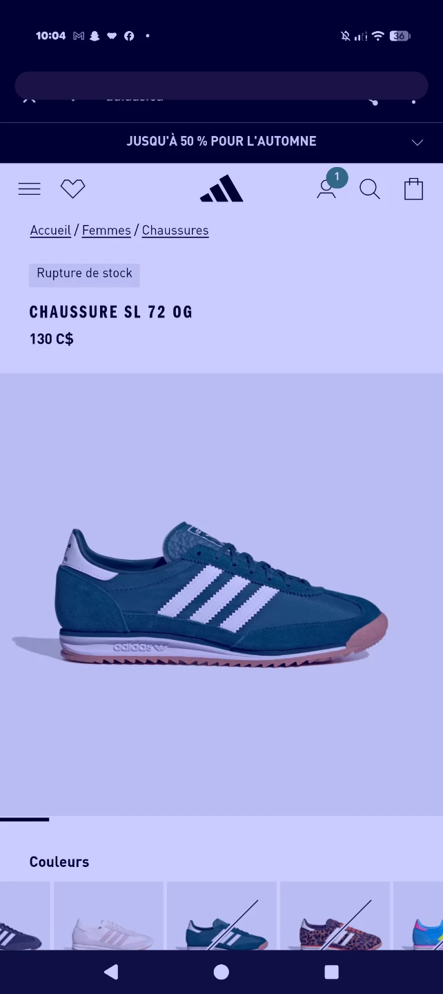 Adidas SL 72 OG Sneakers Size 8 US