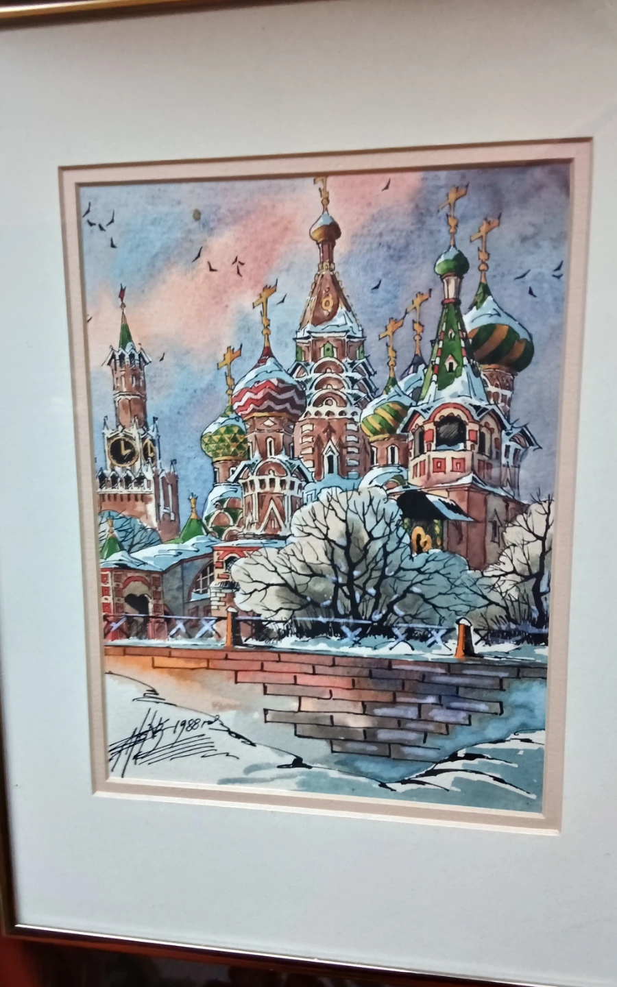 Watercolor: St. Basil's Cathedral, Moscow by Eugene Gromov - photo 2