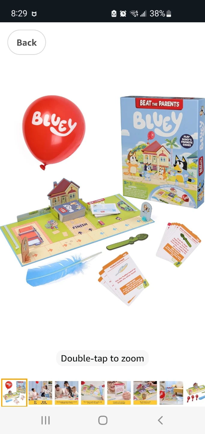 Sealed - Bluey Beat the Parents Board Game - photo 3