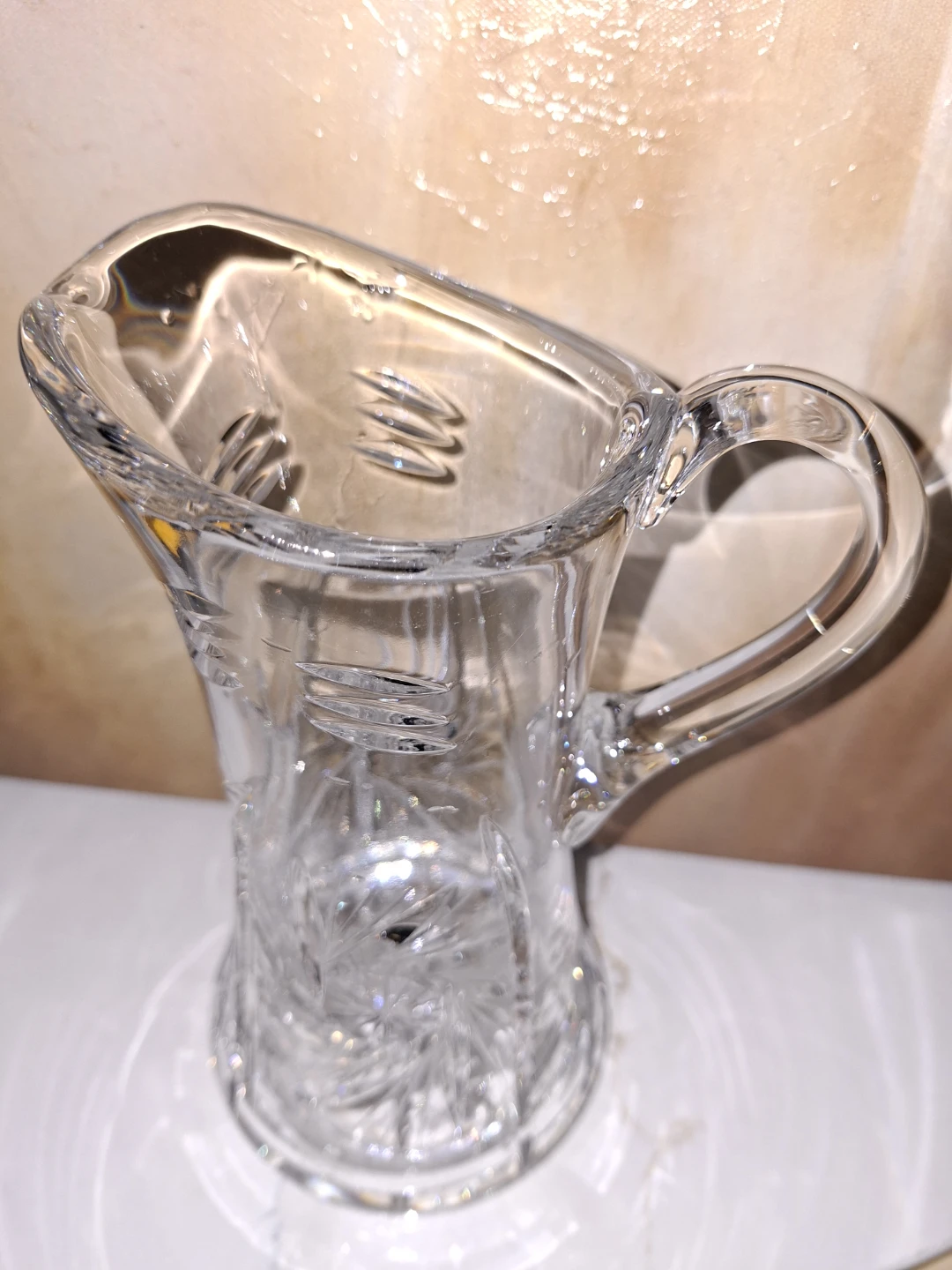 Vintage Cut Glass Pitcher - photo 2