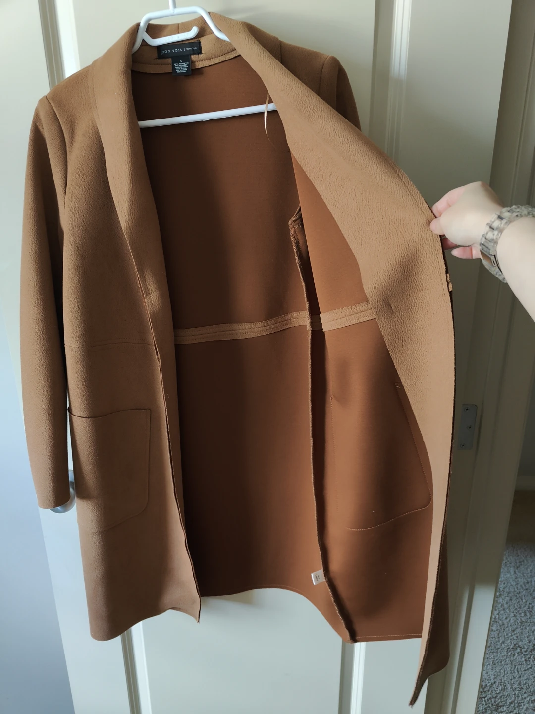Joan Vass New York Faux Leather Jacket - photo 3
