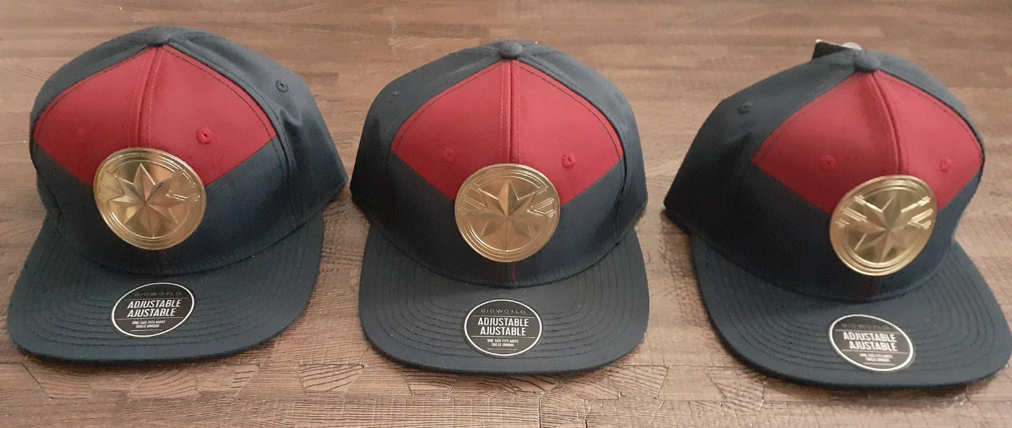 ALL FOR $10 or $5 each BRAND NEW BioWorld Captain Marvel Caps