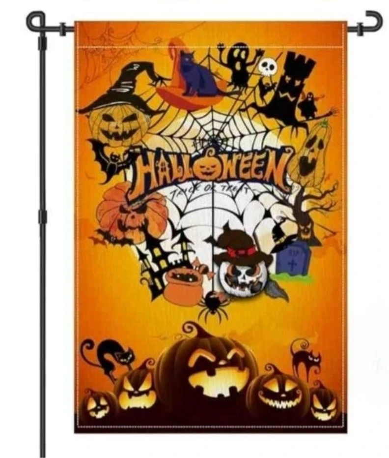 New Halloween Trick or Treat Garden Flag