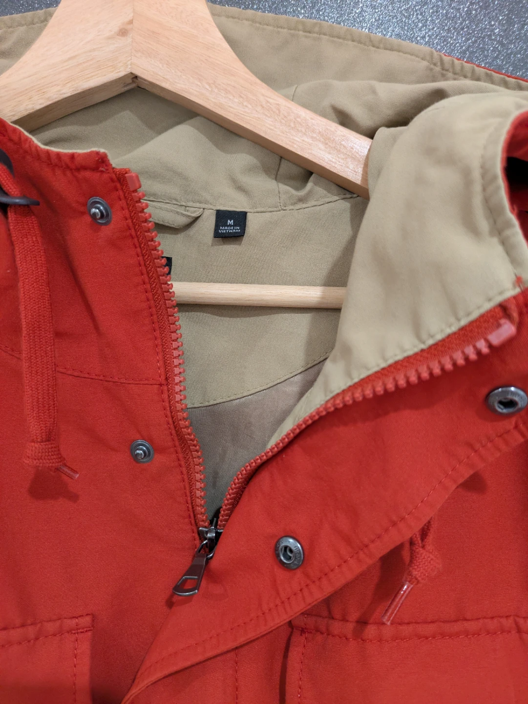Seasonal Orange Hooded Jacket - photo 2