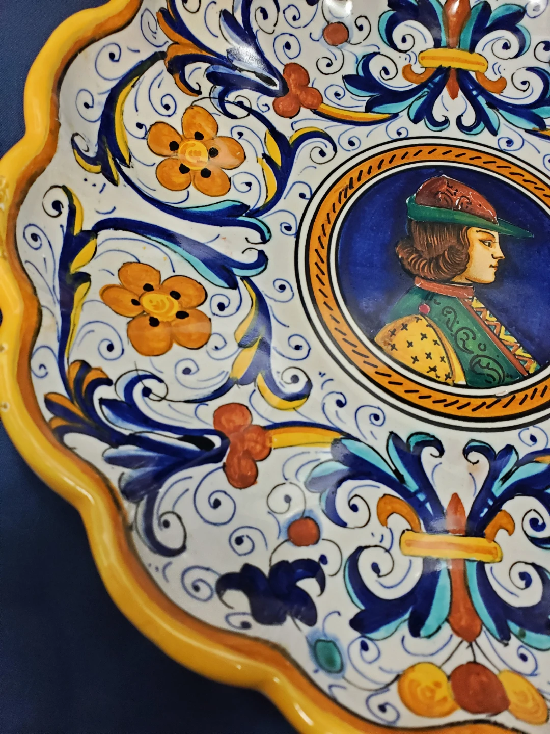 Vintage Italian Decorative Wall Plate ARS Deruta - photo 2