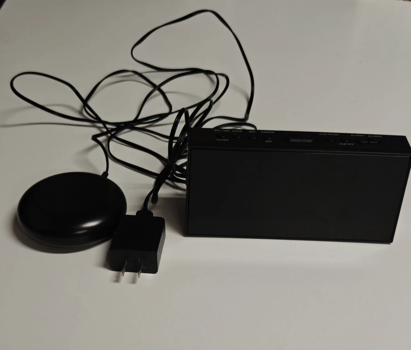Alarm Clock with Bed Shaker (Vibrating Pad)