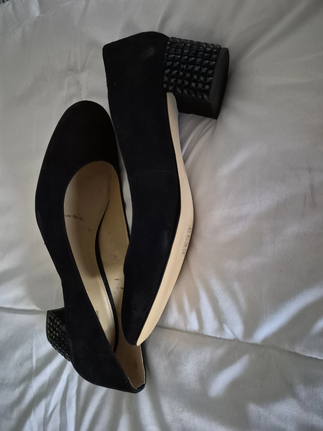Michael Kors Black Suede Block Heel Pumps - photo 4